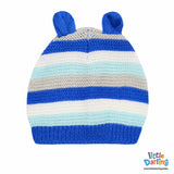 Newborn Baby Gift Set Pk Of 4 Blue Stripes | Little Darling - Zubaidas Mothershop
