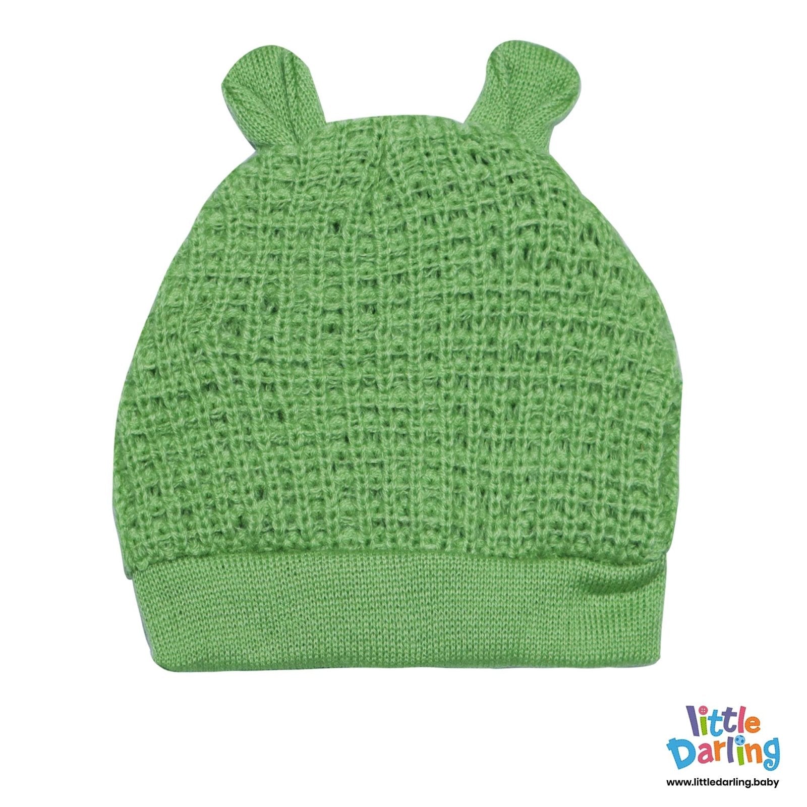 4 Pcs Woolen Gift Set Knitting Green Color by Little Darling