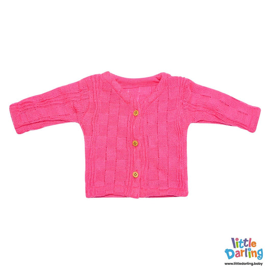 Newborn Baby Gift Set Pk Of 4 Pink Fancy Knitting | Little Darling - Zubaidas Mothershop