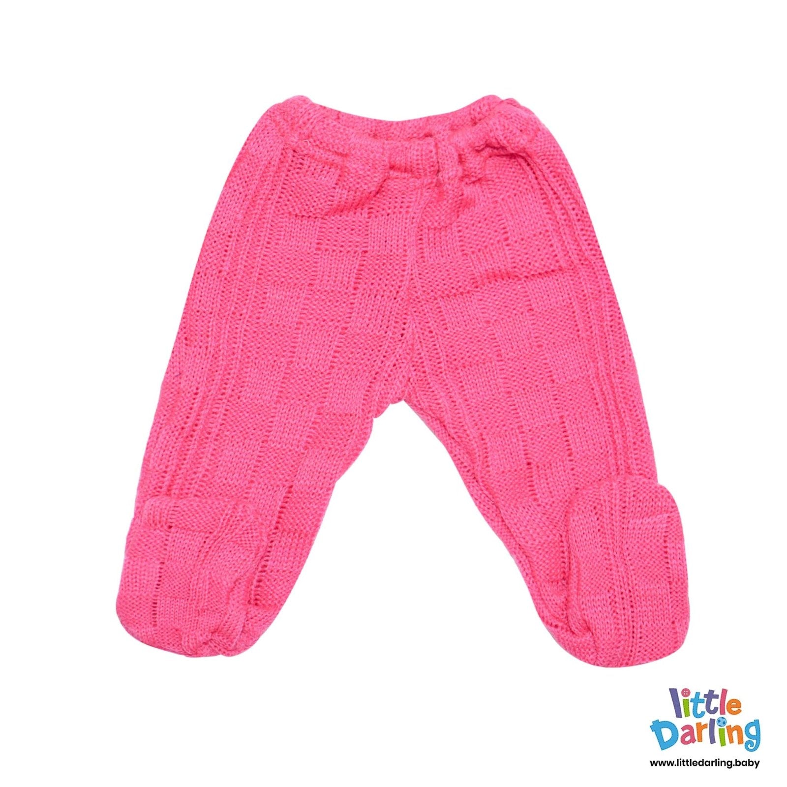 4 Pcs Woolen Gift Set Box Pattern Pink Color by Little Darling