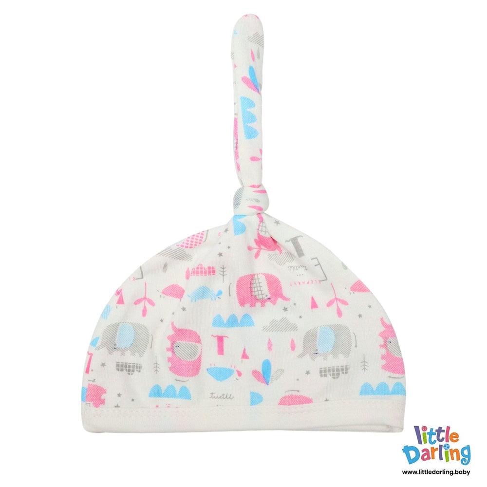 Newborn Baby Giftset 8 Pcs Cute Elephant & Turtle | Little Darling - Zubaidas Mothershop