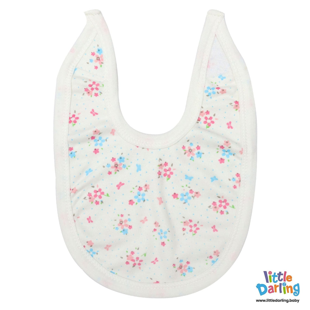 Newborn Baby Giftset 8 Pcs Flower Pattern | Little Darling - Zubaidas Mothershop