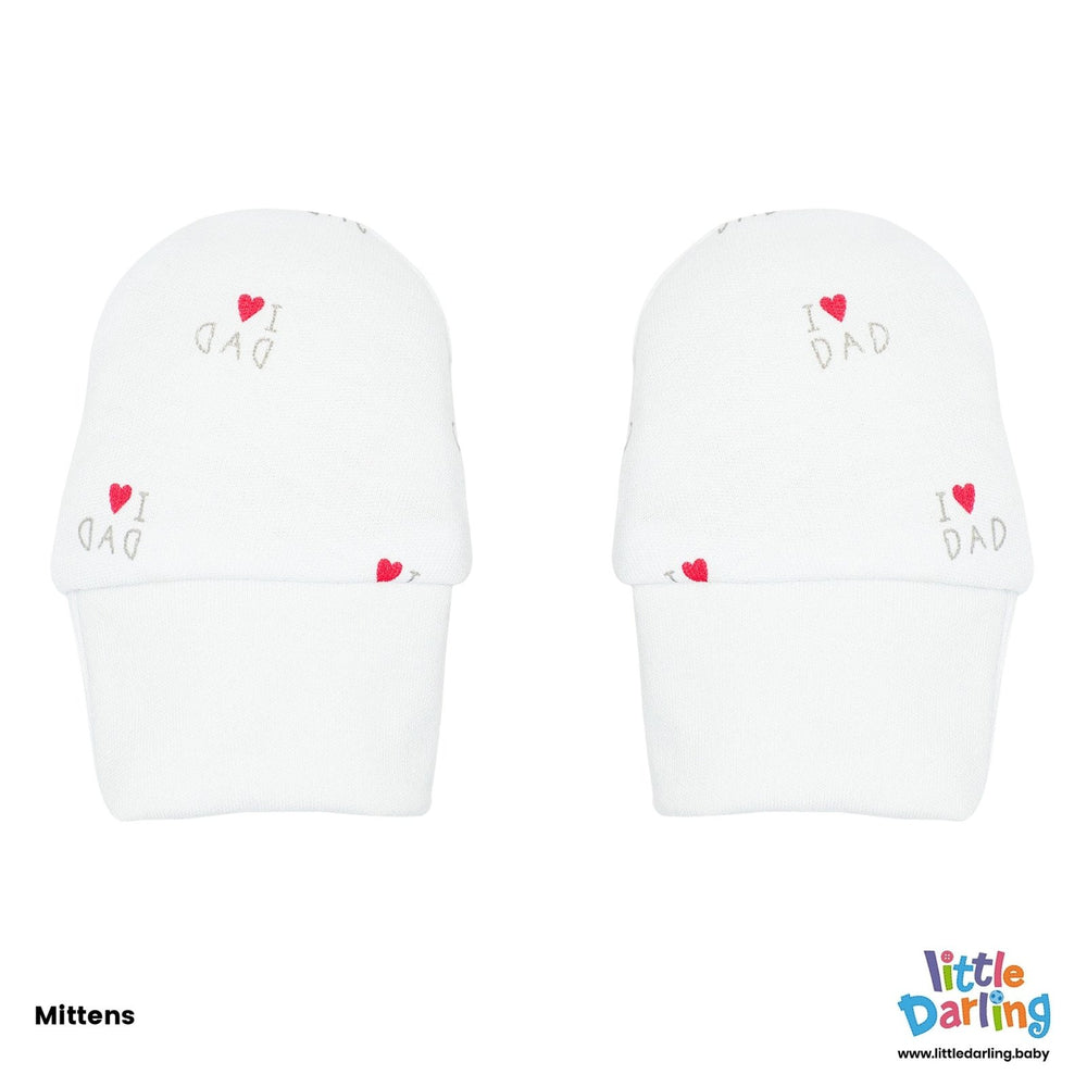 Newborn Baby Giftset 8 Pcs I Love Dad | Little Darling - Zubaidas Mothershop