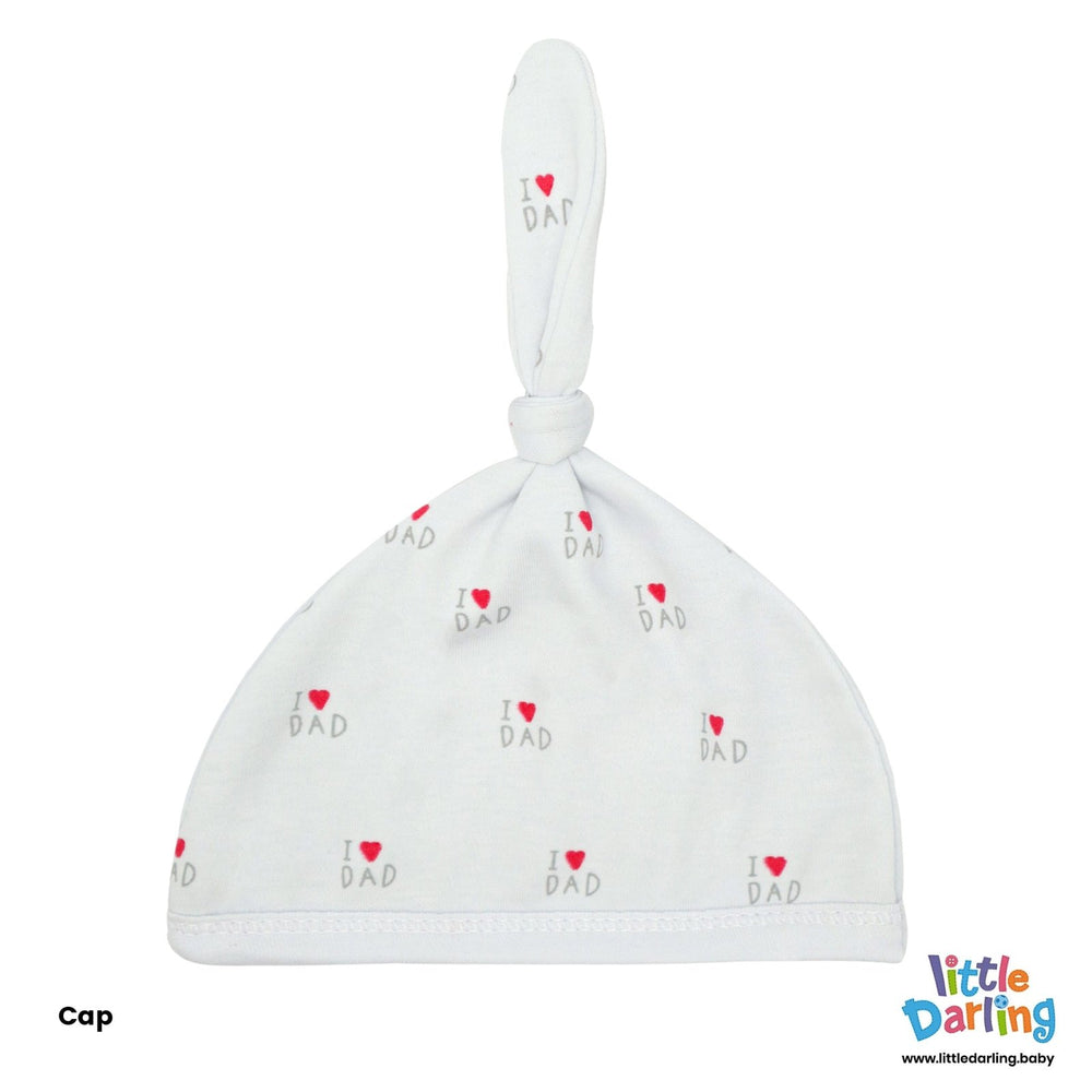 Newborn Baby Giftset 8 Pcs I Love Dad | Little Darling - Zubaidas Mothershop