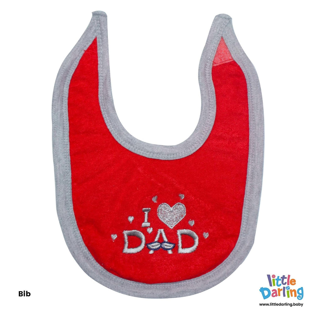 Newborn Baby Giftset 8 Pcs I Love Dad | Little Darling - Zubaidas Mothershop