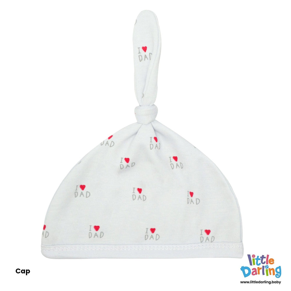Newborn Baby Giftset 8 Pcs I Love Dad | Little Darling - Zubaidas Mothershop