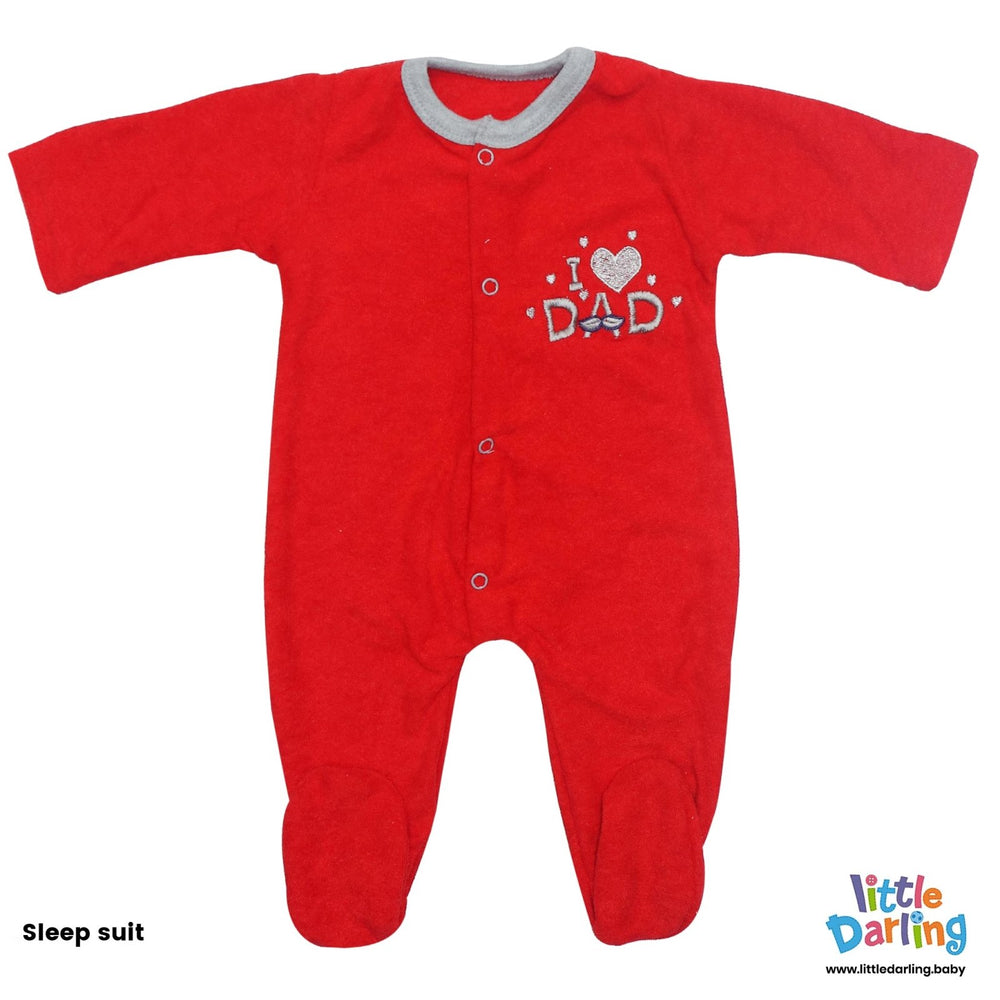 Newborn Baby Giftset 8 Pcs I Love Dad | Little Darling - Zubaidas Mothershop