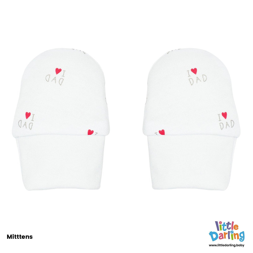 Newborn Baby Giftset 8 Pcs I Love Dad | Little Darling - Zubaidas Mothershop