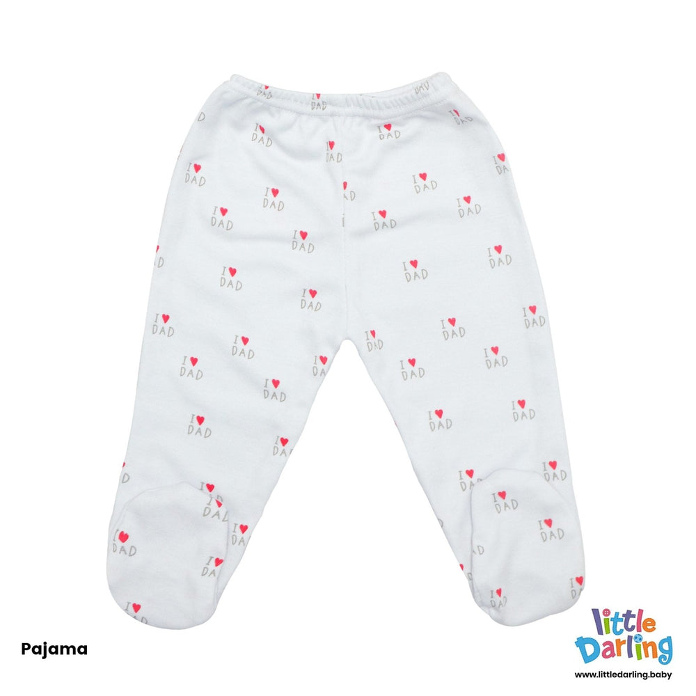 Newborn Baby Giftset 8 Pcs I Love Dad | Little Darling - Zubaidas Mothershop