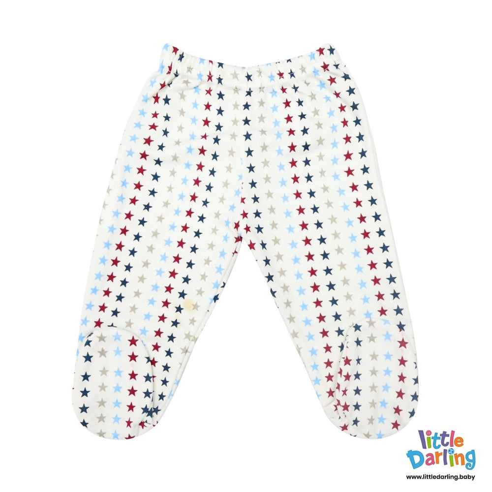 Newborn Baby Giftset 8 Pcs Stars Pattern | Little Darling - Zubaidas Mothershop