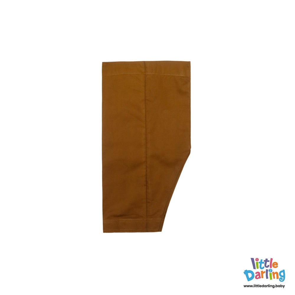 Newborn Baby Kurta Shalwar Brown Color | Little Darling - Zubaidas Mothershop