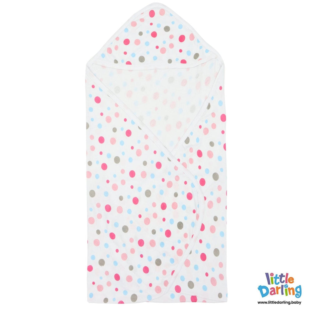 Newborn Baby Wrapper Multi color dotted | Little Darling - Zubaidas Mothershop