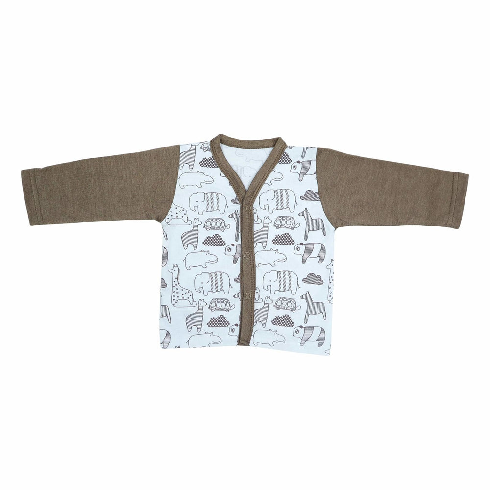 Night Suit With Pajama Brown Animal | Little Darling - Zubaidas Mothershop