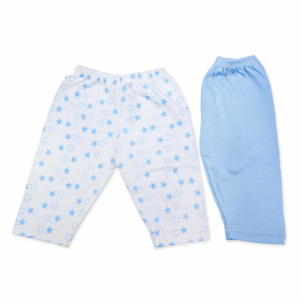 Pajama Set of 2 Blue Star Printed | Little Darling - Zubaidas Mothershop