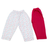 Pajama Set of 2 Hearts &amp; Stars Printed | Little Darling - Zubaidas Mothershop