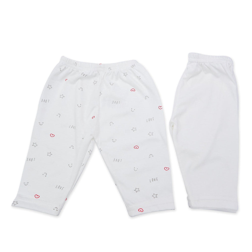Pajama Set of 2 Love Heart Printed | Little Darling - Zubaidas Mothershop