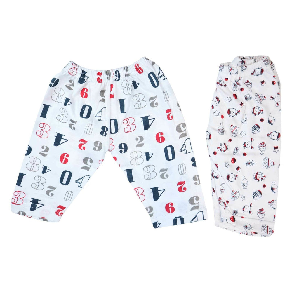Pajama Set of 2 Number & Cartoon Print | Little Darling - Zubaidas Mothershop