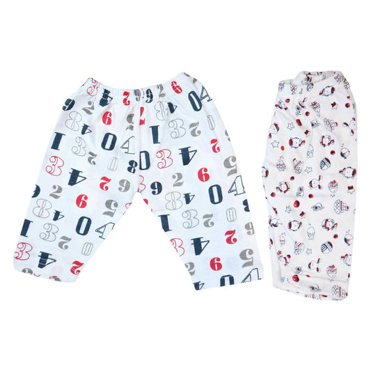 Pajama Set of 2 Number & Cartoon Print | Little Darling - Zubaidas Mothershop