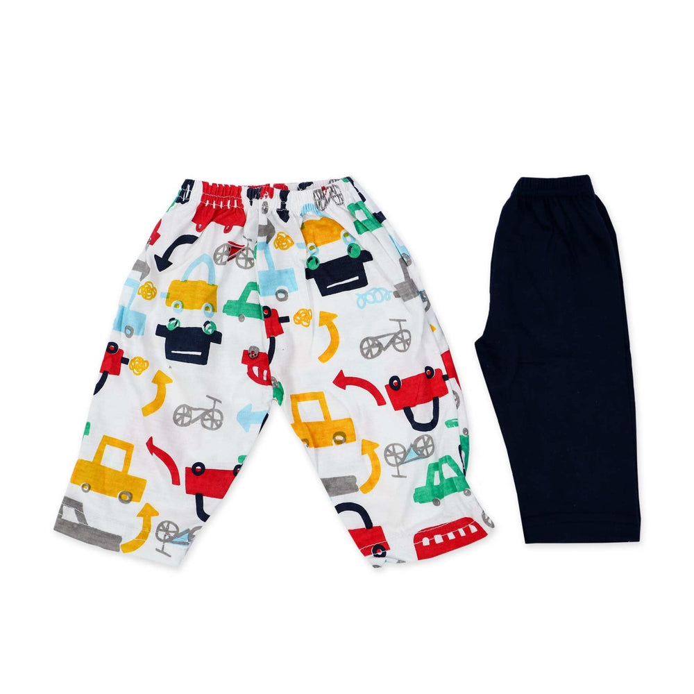 Pajama Set of 2 Vehicle Printed | Little Darling - Zubaidas Mothershop