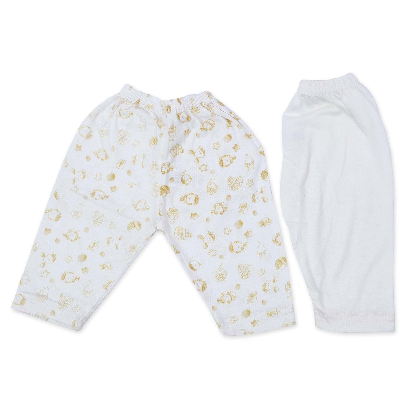 Pajama Set of 2 White Bear Printed | Little Darling - Zubaidas Mothershop