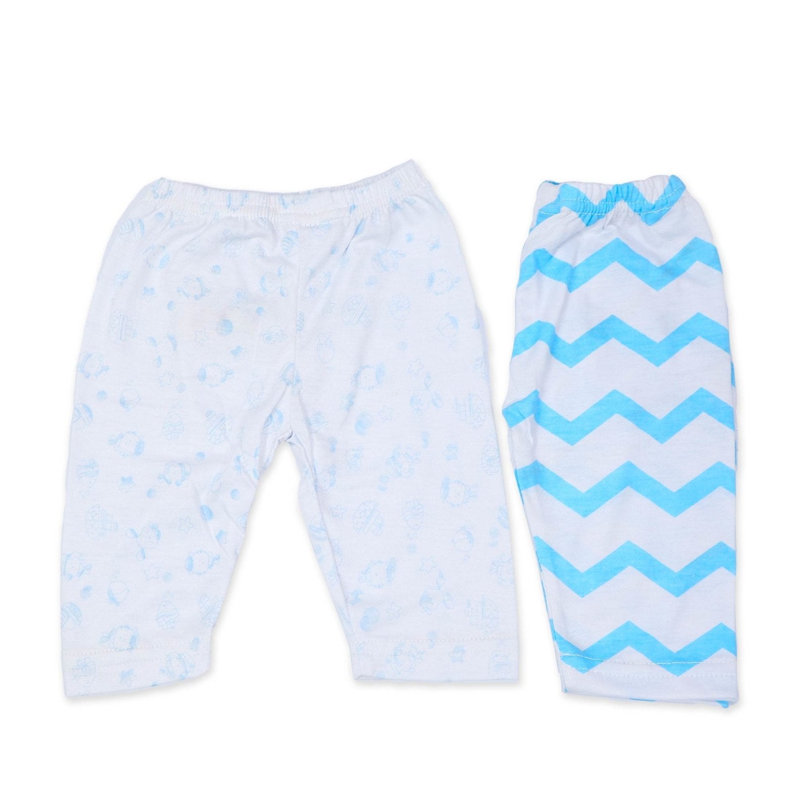 Pajama Set of 2 White & Blue Strips by Little Darling