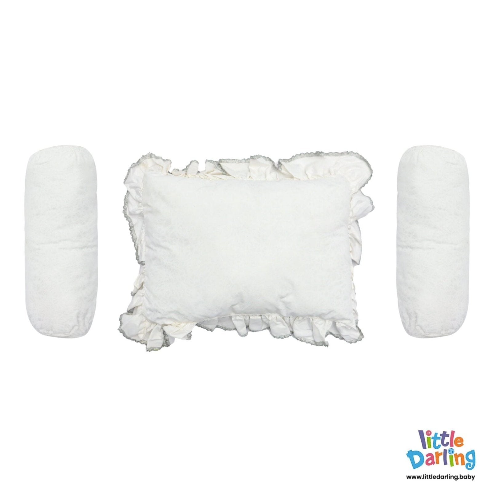 Pillow Set PK of 3 White Color | Little Darling - Zubaidas Mothershop
