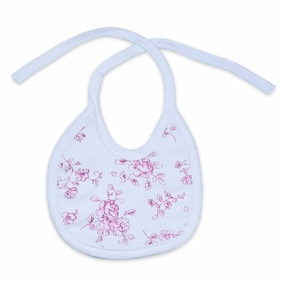Rose Printed Pack of 5 Bibs | Little Darling - Zubaidas Mothershop