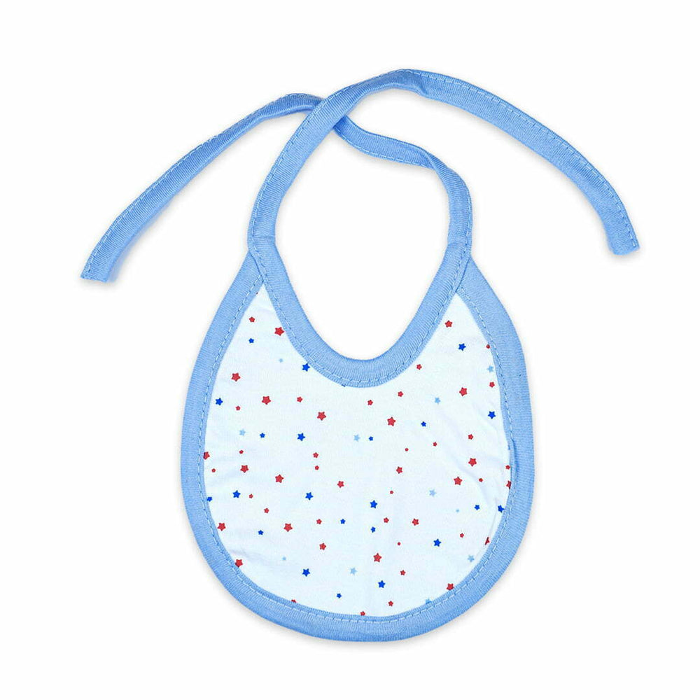 Stars Printed Pack of 5 Bibs | Little Darling - Zubaidas Mothershop