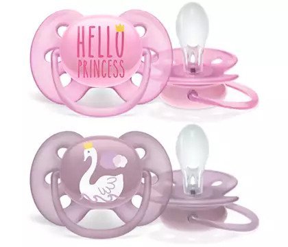 Ultra Air pacifier Hello Princess Print - Zubaidas Mothershop