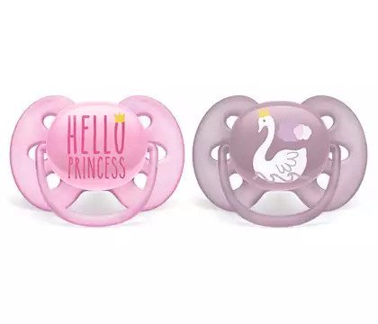 Ultra Air pacifier Hello Princess Print - Zubaidas Mothershop