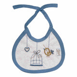 Waterproof Bibs Bird Design Blue - Zubaidas Mothershop