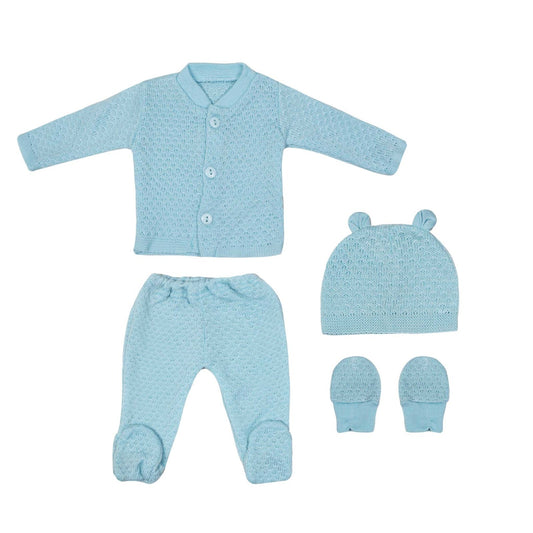 Woolen Gift Set PK of 4 Baby Blue - Zubaidas Mothershop