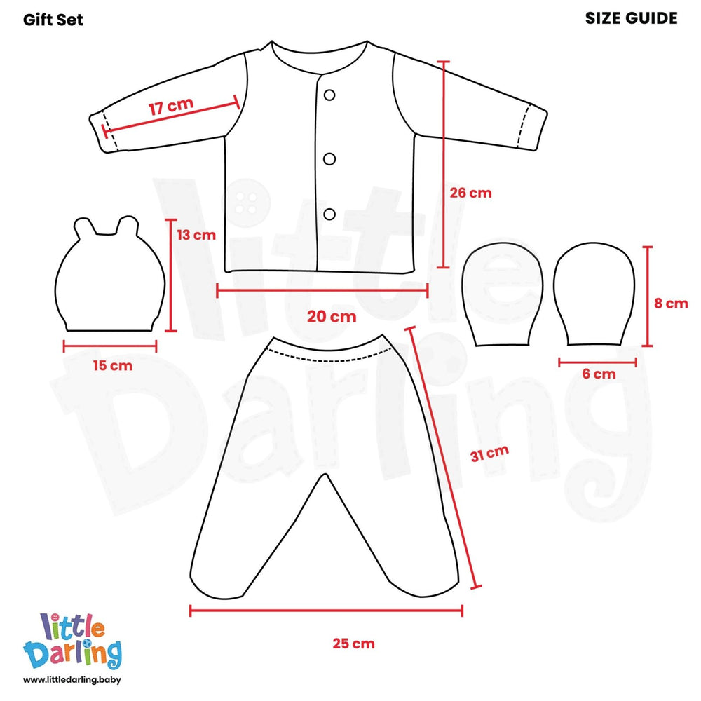 Woolen Gift Set PK of 4 Orange - Zubaidas Mothershop