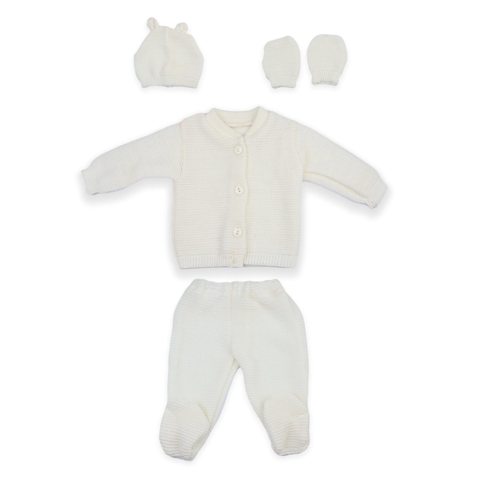 Woolen Gift Set PK of 4 White | Little Darling - Zubaidas Mothershop