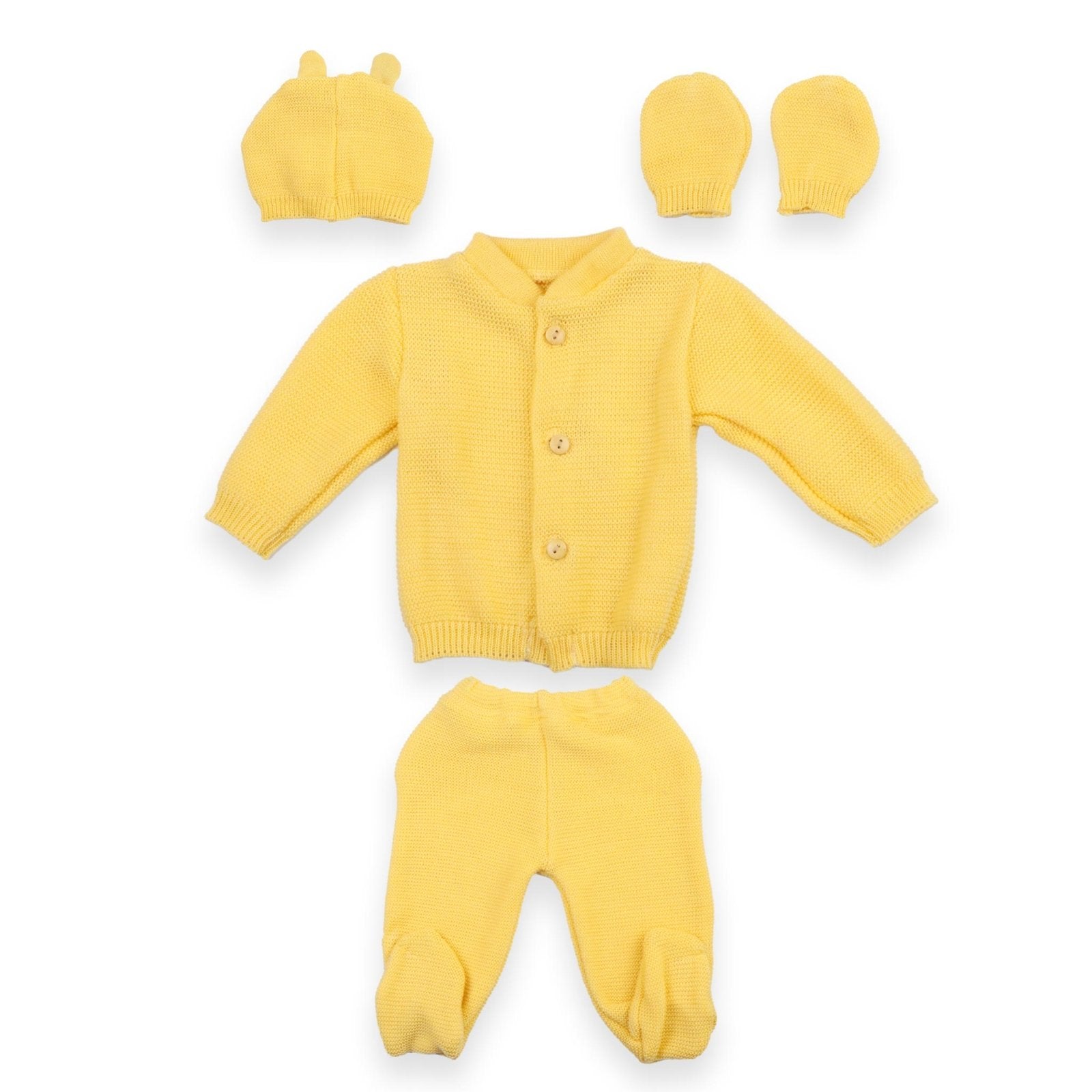 Woolen Gift Set PK of 4 Yellow | Little Darling - Zubaidas Mothershop