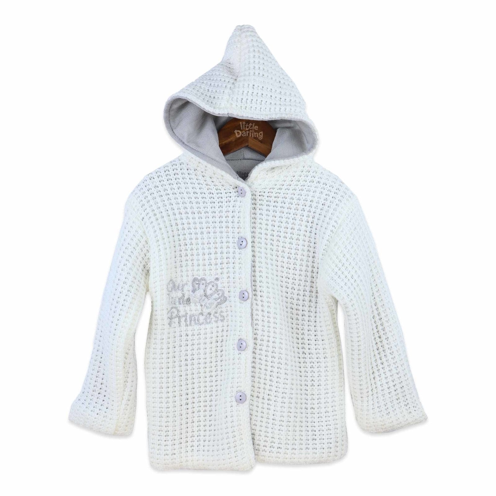 Woolen Hooded Jacket | Little Darling - Zubaidas Mothershop