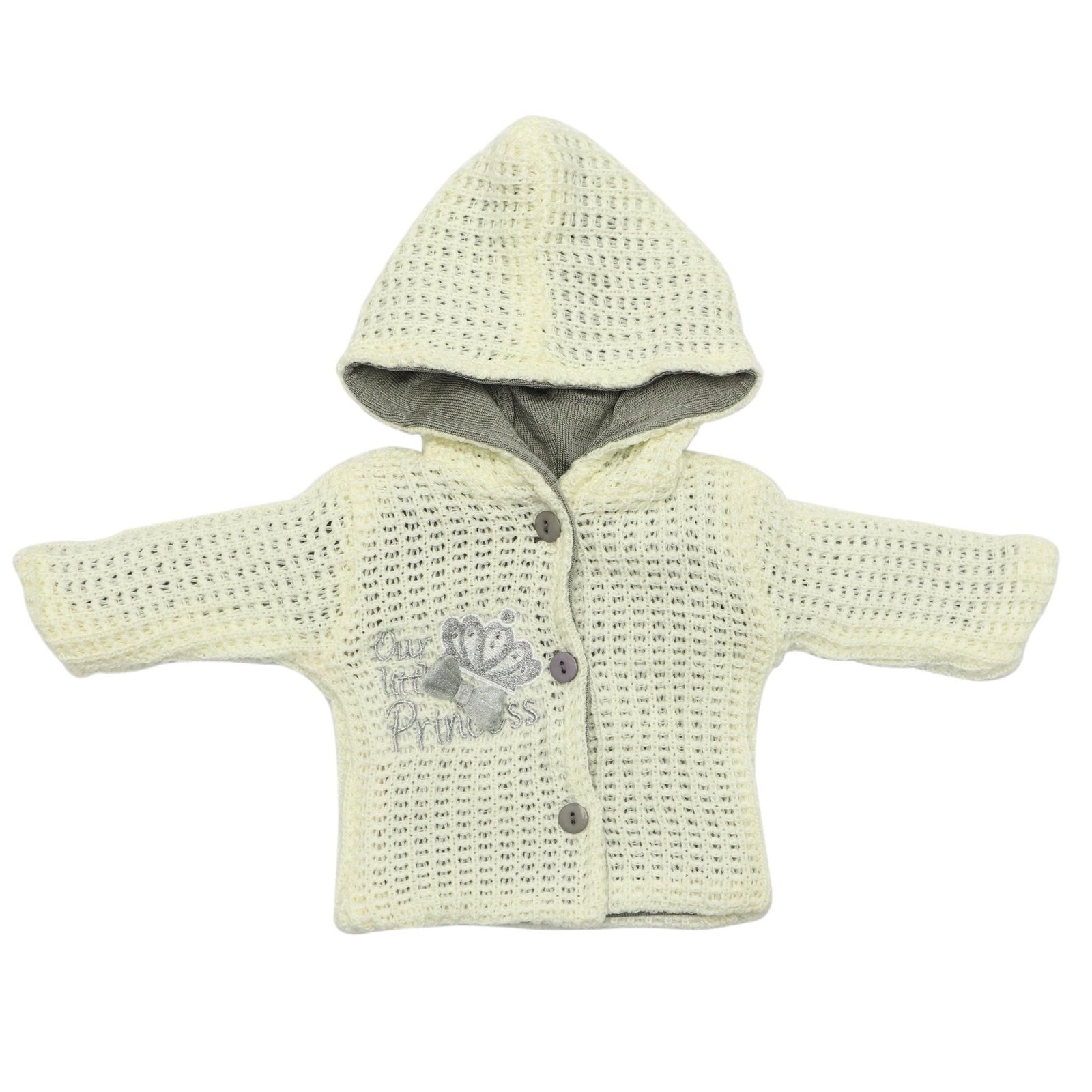 Woolen Hooded Jacket Little Princess | Little Darling - Zubaidas Mothershop