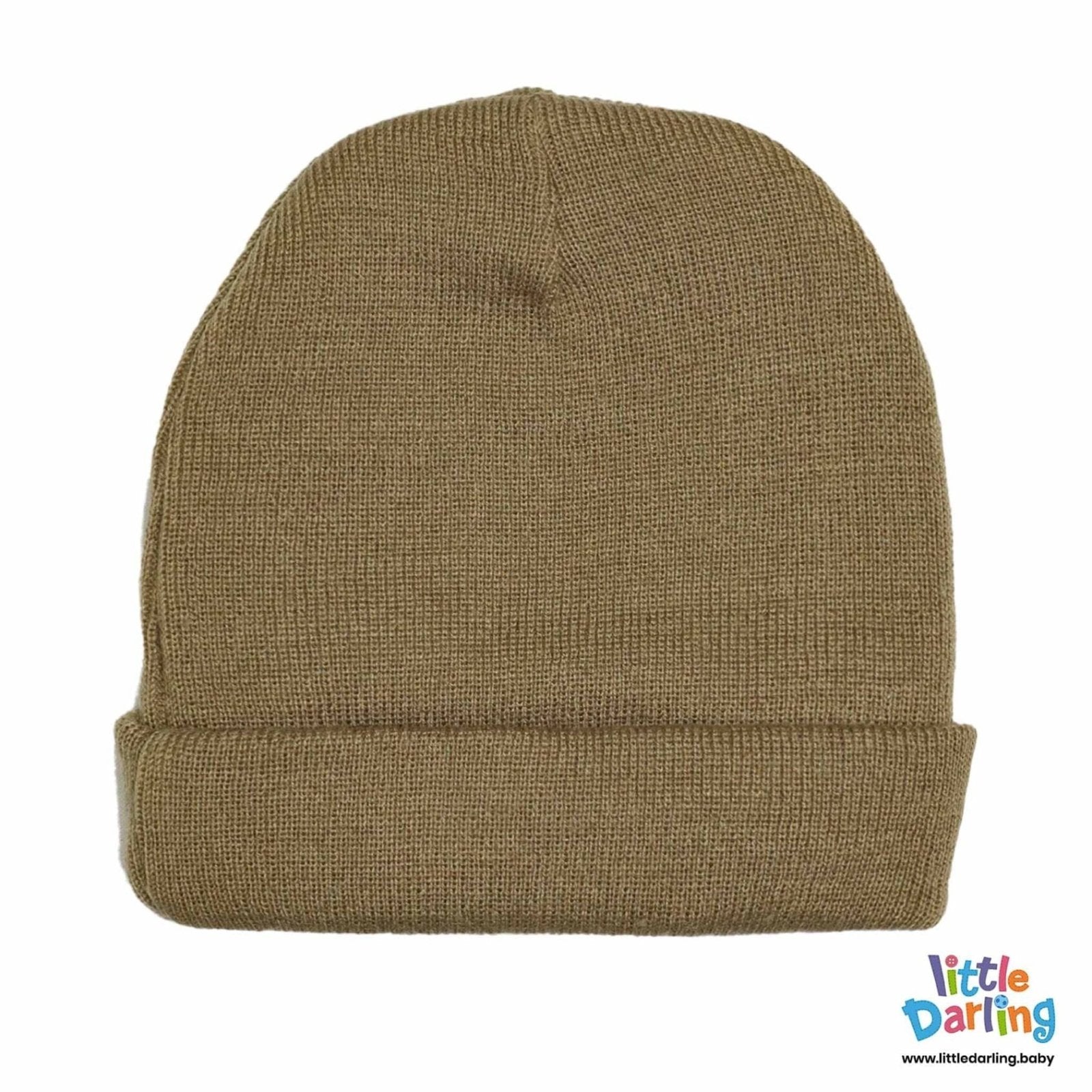 Woolen Regular Cap Beige Color | Little Darling - Zubaidas Mothershop
