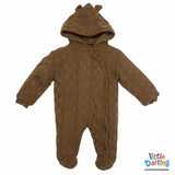 Woolen Romper Brown Color | Little Darling - Zubaidas Mothershop