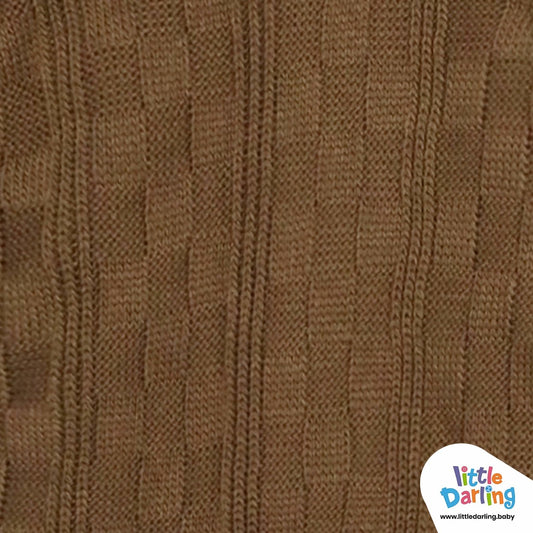 Woolen Romper Brown Color | Little Darling - Zubaidas Mothershop