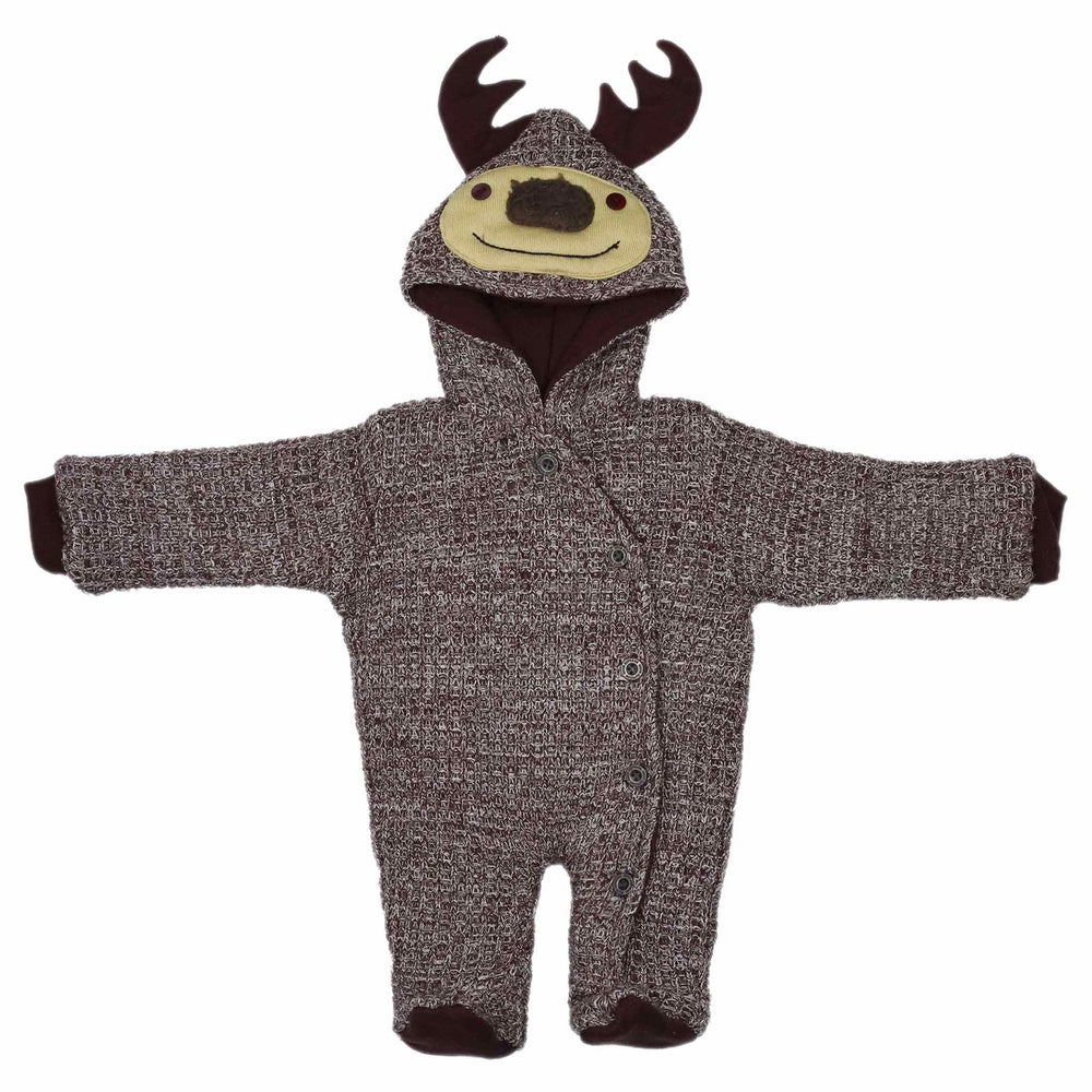 Woolen Romper Brown Deer Series | Little Darling - Zubaidas Mothershop