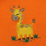 Woolen Romper Orange Giraffe Embroidery | Little Darling - Zubaidas Mothershop