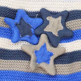 Woolen Romper Strips With Embossed Stars | Little Darling - Zubaidas Mothershop