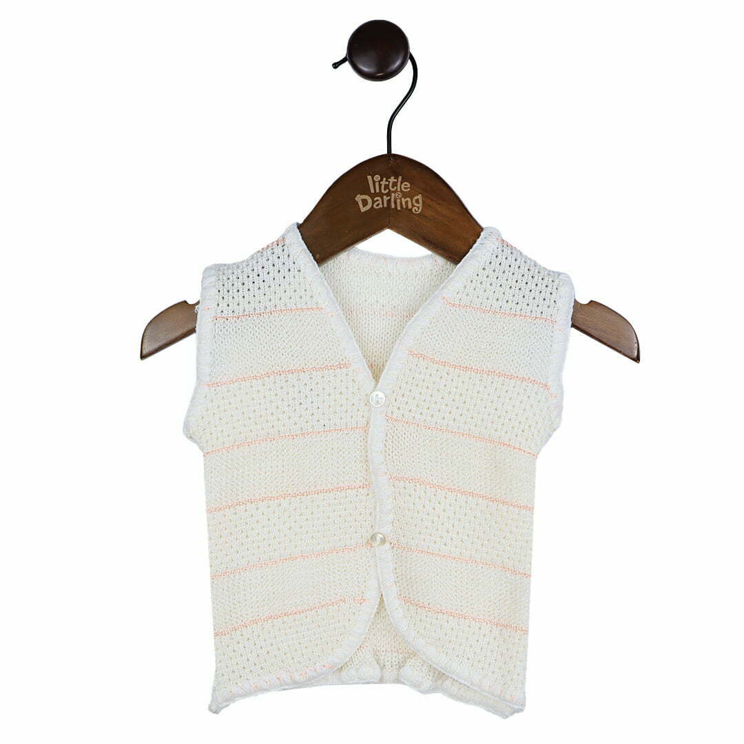 Woolen Sleeveless Vest by Little Darling